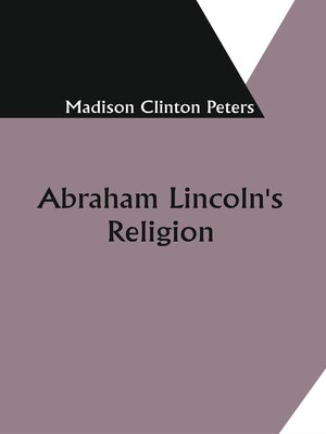 cover image of Abraham Lincoln's Religion